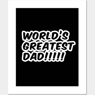 "World's Greatest DAD" Text design Posters and Art